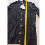 PRETTYGARDEN Women Open Front Cardigan Sweaters Button Down Cable Knit Large Black Photo 10