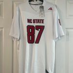 Adidas ADDIDAS New With Tags NC State White Jersey 2XL Photo 0