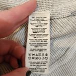 We The Free  People Gray Red Knitted V-Neck Bubble Tee Textured Raw Hem Small Photo 7