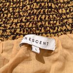 Crescent  tan brown leopard print tiered ruffle mini skirt women’s size large Photo 4