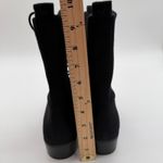 Vivaia Tammy Minimalist Combat Casual Knit Comfort Slim Lace Up Boots Black 7 Photo 6