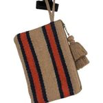 J.Jill Wristlet Purse Used Jute Striped Small Casual Photo 0