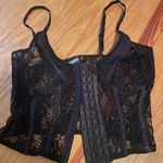 Missguided Misguided Black Lace Corset Photo 0