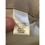 Croft & Barrow Pants Womens Medium Short Khaki Beige Straight Leg Stretch Casual Photo 7