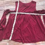 True Craft  Womens Juniors Top Size XS Ruffle Cold Shoulder Knit‎ Red Crimson NEW Photo 5