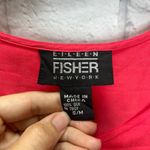 Eileen Fisher Vintage Womens Skirt Set Silk Bright Pink Size M Long Sleeve Wrap Photo 4