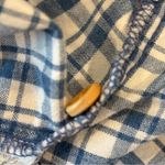 Arizona Jeans VINTAGE ARIZONA Sleeveless Collared Blue‎ Gingham Button Down Top 100% Cotton L Photo 4