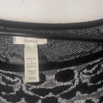 Soma  Women's Size Small‎ Black Gray Metallic Party Sweater Mini Dress Photo 3