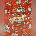 Hollister EUC Red and White Embroidered Y2K floral tank size medium Photo 9