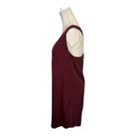 Mossimo Shift Dress Size M Burgundy Red Sleeveless Solid Racerback Casual Size M Photo 3