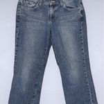 Lucky Brand  Cropped Blue Denim Classic Rider Cropped Jeans Size 8/29 Photo 0