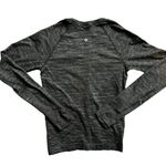 Lululemon  Long Sleeve Heathered Black Womens Small Photo 6