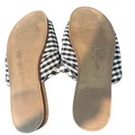 Sam Edelman Henna Plaid Black White Checkered Bow Slide Sandal Sz 6 Photo 1