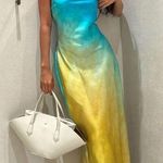 ZARA  Asymmetrical Satin Effect Tie Dye Dress Photo 0