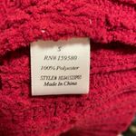 Pink Lily Whispering Winds Chenille Oversized Boatneck Sweater Red Size Small Photo 8
