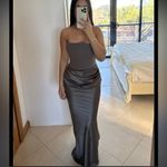 House Of CB  ‘Persephone’ Smoke Strapless Corset Maxi Dress NWOT Size XS Photo 12