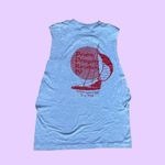 Vintage 80s Reunion graphic cut out tank top 🔥 Gray Size undefined Photo 2