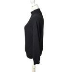 Marine layer Black Skylar Sweater Womens XS Turtleneck Cotton Wool Blend Ribbed Photo 4