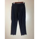 J.Crew  Black Peyton High-rise Pull-on Wide Leg Lace Sz. 2 Photo 6