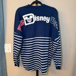 Disney  World Park Spirit Jersey Red White Blue Striped USA Patriotic Size Medium Photo 2
