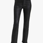 Good American Women's Good Classic Coated Pants Sz 4 Classic Black Retail $168 Photo 0