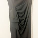 XScape NEW NWT CAMILA LONG OFF THE SHOULDER SCUBA CREPE DRESS Black Gown Sz 16 Photo 6