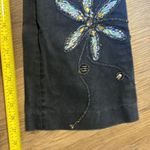 Azi ladies embroidered beaded floral glam denim jeans size 8 Blue Photo 7