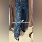 ZARA  Blue Bow Patterned Women Baggy Jeans 8727/013/400 Photo 1