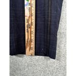 Vince  Womens Size 6 Pants Plaid Crop Tapered Leg Navy Blue Black Flat Front Zip Photo 6