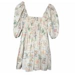 Abercrombie & Fitch Womens Size S Emerson Italia Print Mini Milkmaid Dress Photo 1