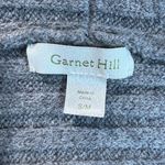 Garnet Hill Cardigan Sweater Small S/M Gray Open Front Ribbed Long Sleeve Knit Photo 7