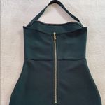 BCBGMAXAZRIA Emerald Green Bandage Halter Bodycon Dress Photo 9