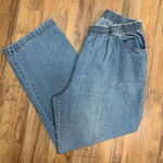 Rebecca Malone  Women's XL Elastic Waist Light Wash‎ Denim Jeans 100% Cotton Photo 0