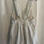 Vintage Havana linen romper/overalls White Size L Photo 1