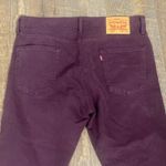 Levi's Vintage maroon Levi’s 513 Relaxed fit flared leg raw hem Photo 1