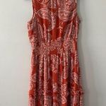 1. State Nordstrom Paisley Red Dress Size Large Wedding Guest Spring Easter Photo 0