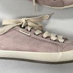 Taos Pink Canvas Lace Up Sneakers Womens 8 Comfort Shoes Casual Beachy Flats Photo 0