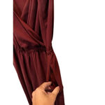 Wilfred  Women's Maroon Sleeveless Shanghai Strap A-Line Midi Dress Size Small Photo 4