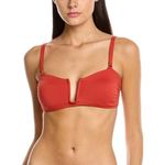 ANDIE  The Cartagena Bandeau Bikini Top In Terracotta M NWT Photo 0