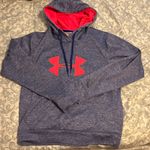 Under Armour  Blue Hoodie with Pink Logo Photo 0