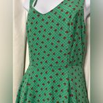 Eva Rose Women’s Green Cherry Dress Size Tag Missing Pit To Pit 16” Photo 1