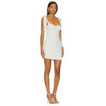 For Love & Lemons  Zahra Mini Dress in White Medium New Womens Party Photo 2