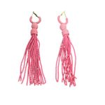 Roberta Roller Rabbit Roller Rabbit Pele Earnings, Pink Beaded Dangle Photo 2