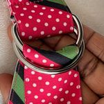 Vintage Canvas Double Ring Polka or Multicolored Waist Belt Photo 3