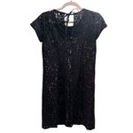 Loft Ann Taylor  Petite Black Lace Shift Dress Photo 2