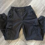 American Eagle Black Cargo Jogger Pants Photo 0