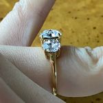 Swavorski Swarovski Crystal Sterling Silver Ring Size 5.75 Photo 2