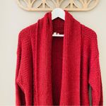 Pilcro by Anthro. Open Front Cardigan Maroon Sz Medium Red Photo 1