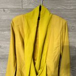 Pretty Little Thing Olive Chiffon Drape Detail‎ Long Sleeve Bodycon Dress size 4 Photo 3