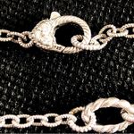 Judith Ripka  Sterling Silver Rope and Pearl Station Long Chain Necklace Photo 12